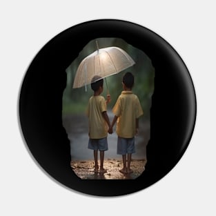 Two Children Pin