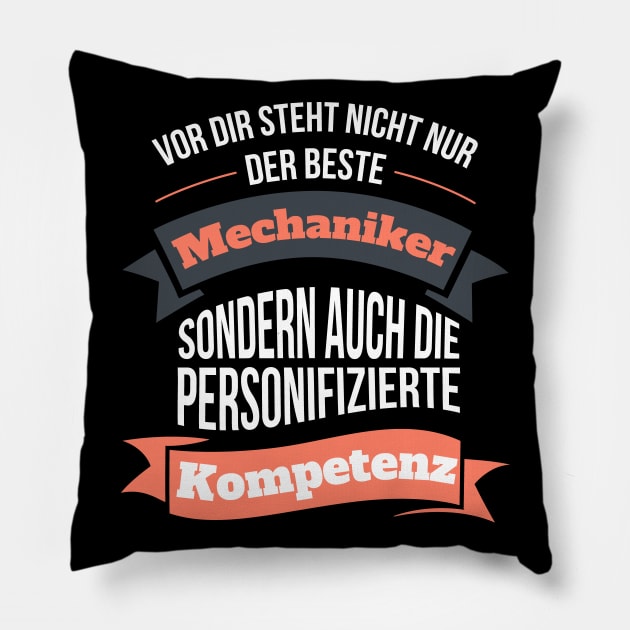 Der beste Mechaniker & personifizierte Kompetenz Pillow by SNZLER