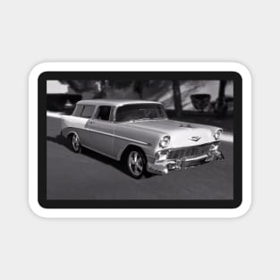 1956 Chevrolet Nomad B/W Magnet