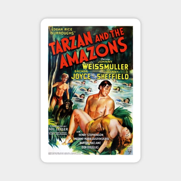 Tarzan and The Amazons Magnet by RockettGraph1cs
