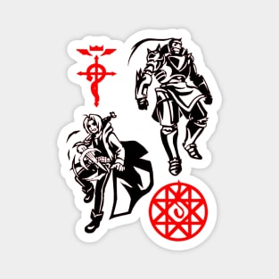 Fullmetal Alchemist Edward and Alphonse Elric Magnet