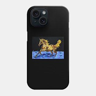 Golden horse found in my dreams Phone Case