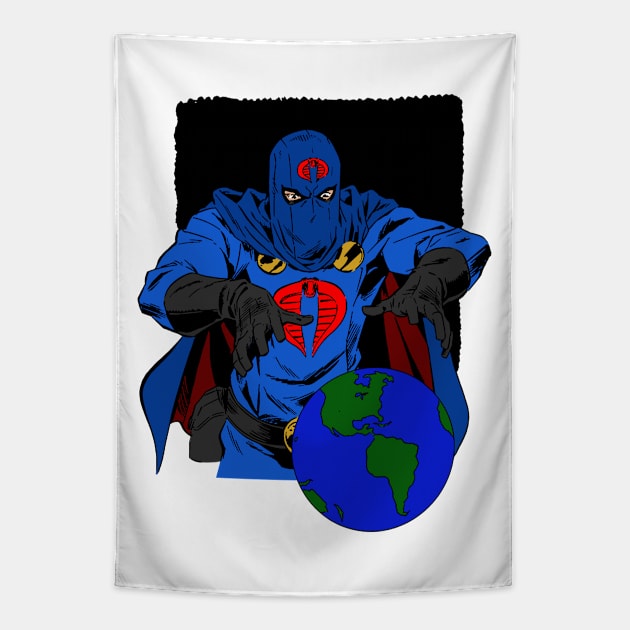 Cobra Commander - Blue Tapestry by BigOrangeShirtShop