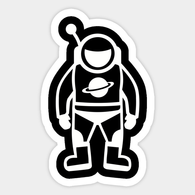 Astronaut Astronaut Sticker Teepublic Uk