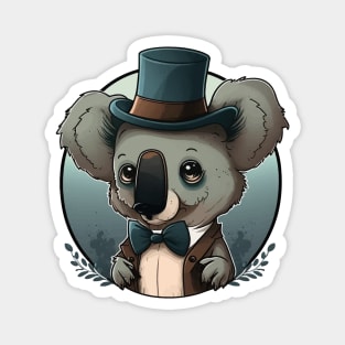 Koala with top hat Magnet