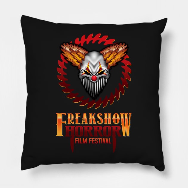 Official Freak Show Horror Logo - Full Color Pillow by FreakshowFilmFest