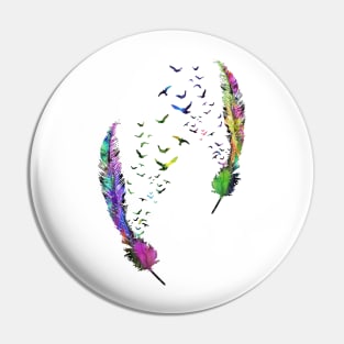 Birds feather Pin