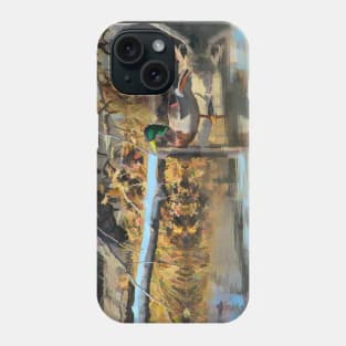 Mallard illustration Phone Case