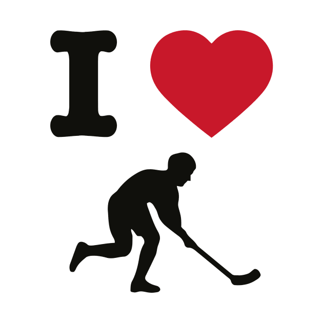 I Love Hockey Funny by Ramateeshop