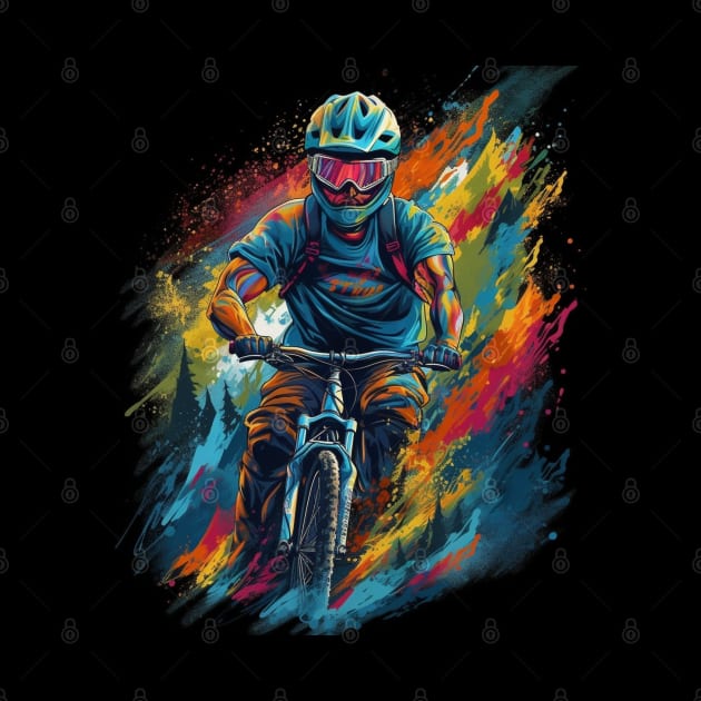 Mountain Biker by Sanzida Design