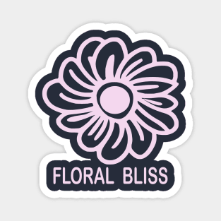 Floral Bliss - Flower Illustration Magnet