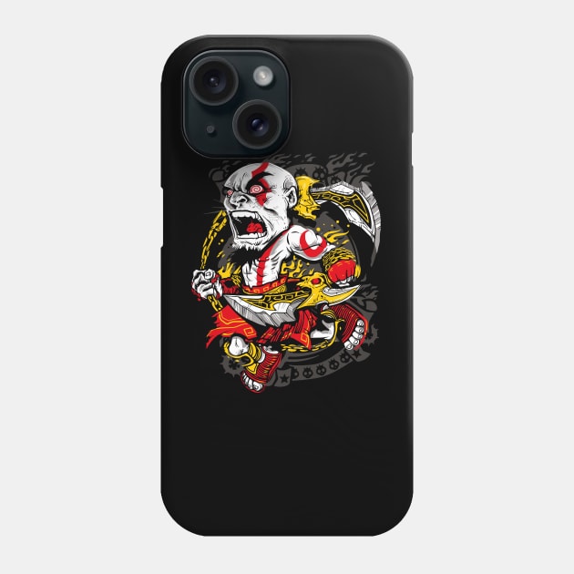 Kratos GOD OF WAR Phone Case by Losen500