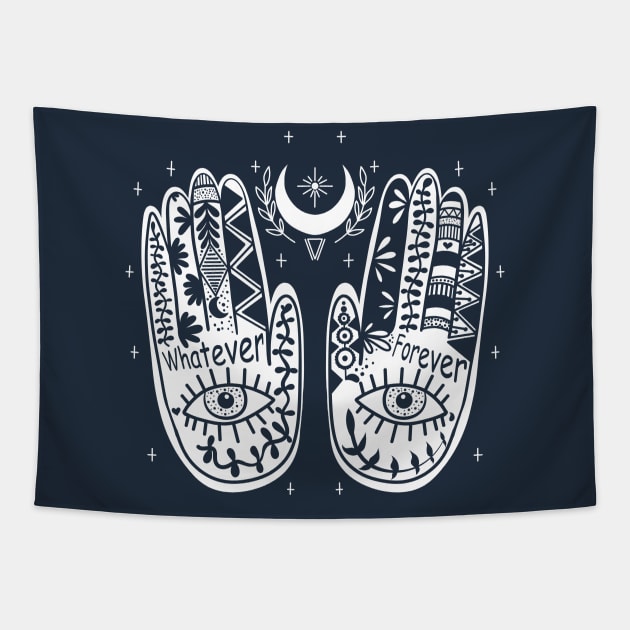 HAND OF FATIMA Tapestry by MAYRAREINART