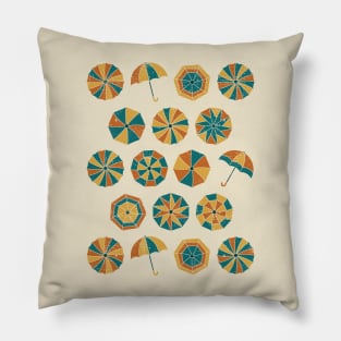 Summer vacation. Umbrella pattern (sand) Pillow