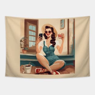 Pin Up Girl Tapestries for Sale TeePublic