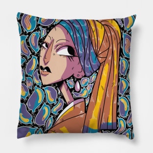 Girl with the Pearl Earring Pillow