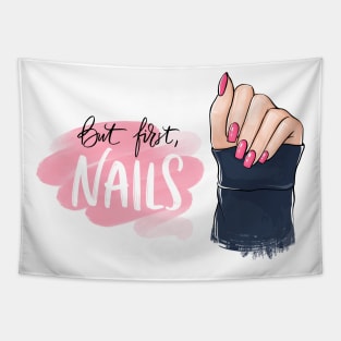 but first nails girly Tapestry