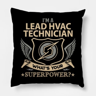 Lead Hvac Technician T Shirt - Superpower Gift Item Tee Pillow