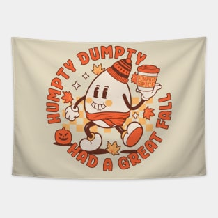 Humpty Dumpty Had A Great Fall - Retro Vintage Autumn Fall Tapestry