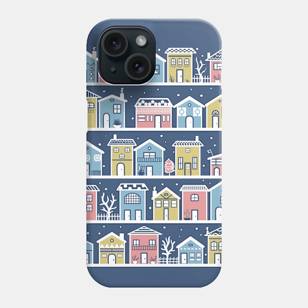 Little colorful houses Phone Case by Wlaurence