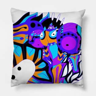 armored dogu ecopop Pillow