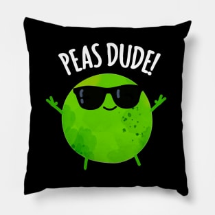 Peas Duce Cute Veggie Pea Pun Pillow