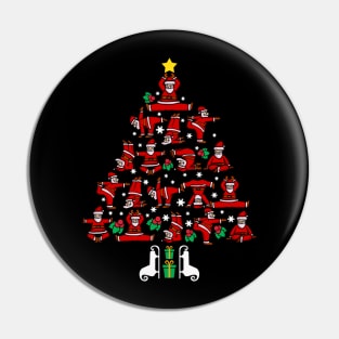 Yoga Christmas Pin