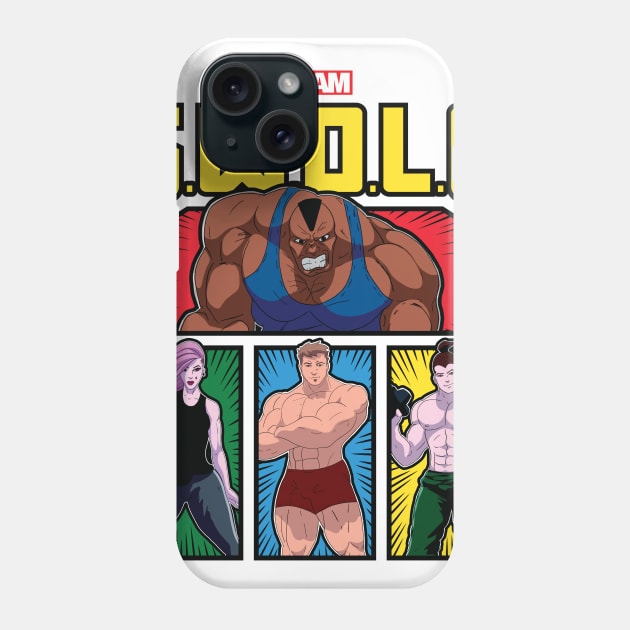 TEAM SWOLE HEROES Phone Case by D3