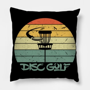 Disc Golf Classic Vintage Frisbee Golf T-Shirt Pillow