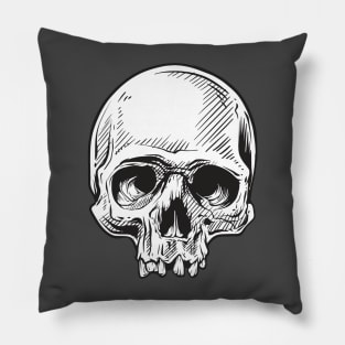 Human Skull Pillow