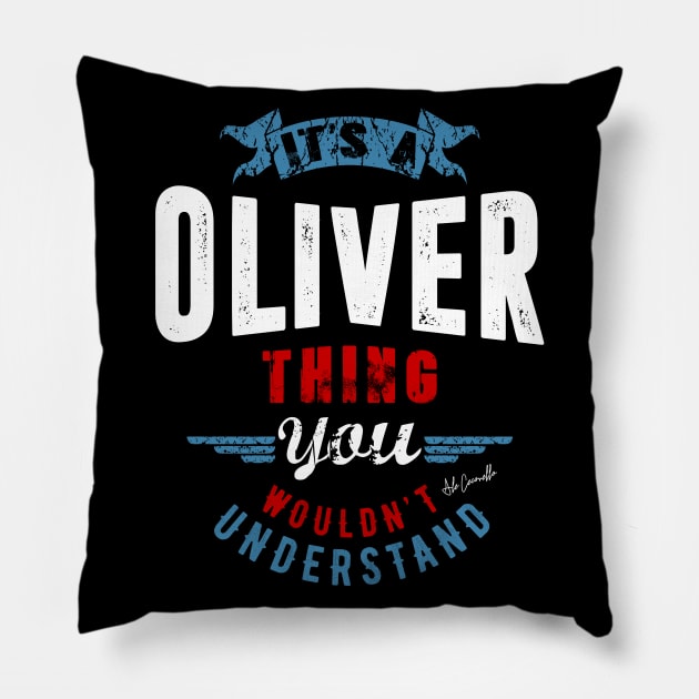 Is Your Name, Oliver ? This shirt is for you! Pillow by C_ceconello