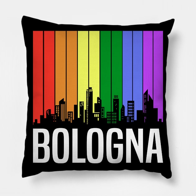 The Love For My City Bologna Great Gift For Everyone Who Likes This Place. Pillow by gdimido