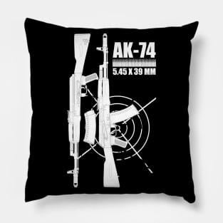 AK-74 Kalashnikov Assault Rifle (two sides) Pillow