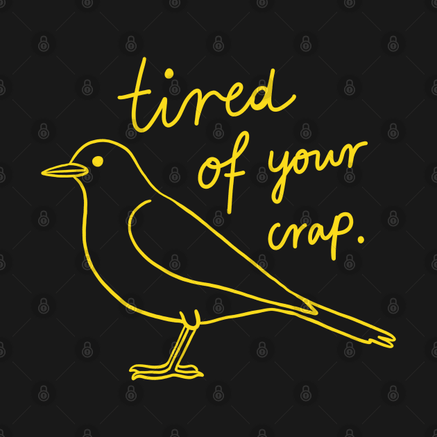 Bird Drawing - Pigeon Is Tired Of Your Crap by isstgeschichte