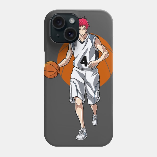 Seijuro Akashi in Action Color Phone Case by Paradox Studio