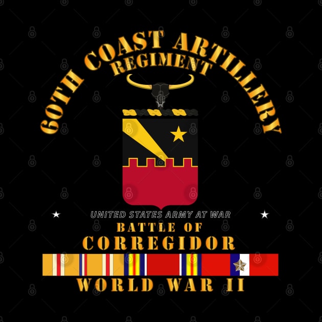 60th Coast Artillery Regiment - Battle of Corregidor - WWII w PAC SVC by twix123844