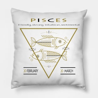 Pisces Zodiac sign- astronomical sign - Horoscope Pillow