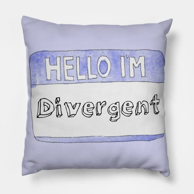 Hello I'm Divergent Pillow by demons