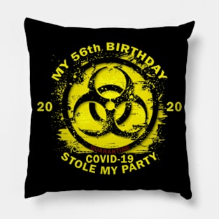 56th Birthday Quarantine Pillow