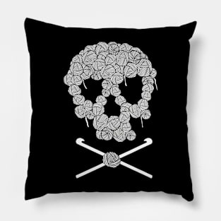 Halloweeen Skull Crochet Lovers Yarn Funny Skeleton Pillow