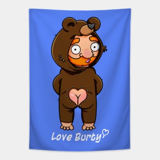 Bear Bum Onesie Tapestry