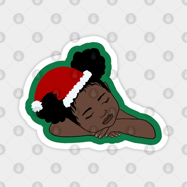 Christmas Baby Magnet by Ebony T-shirts