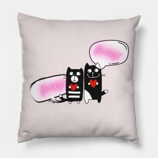 New Cat Love T Shirt Pillow