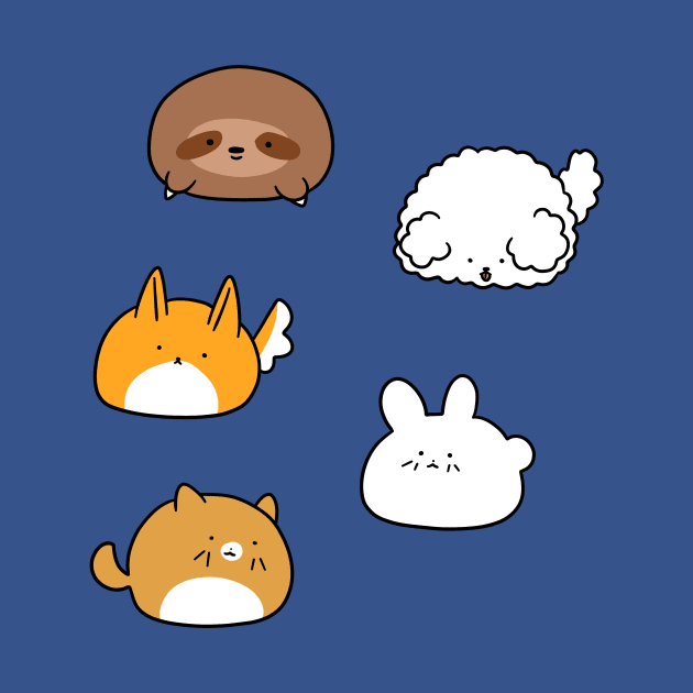 Cute Animal Blobs! by saradaboru