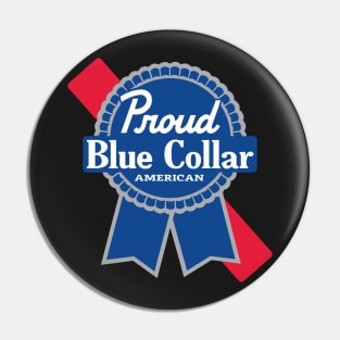 Proud Blue Collar American Pin