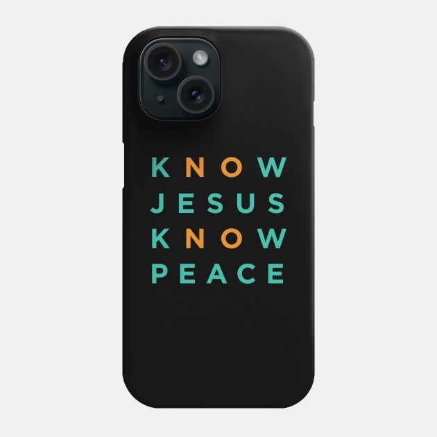 Know Jesus Know Peace - No Jesus No Peace Phone Case by ShirtHappens