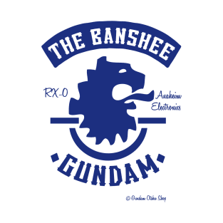 The Banshee Biker Style Badge (Blue) T-Shirt