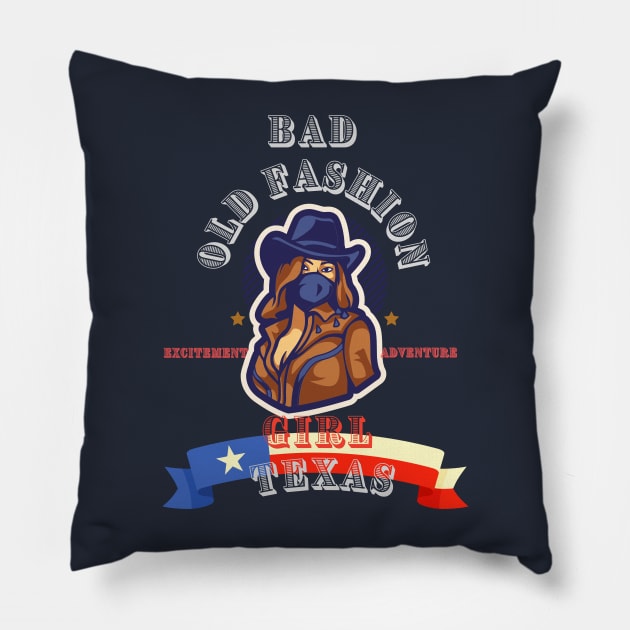 COWGIRL TEXAS COUNTRY GAL TEXAS FUN & ADVENTURE Pillow by SailorsDelight