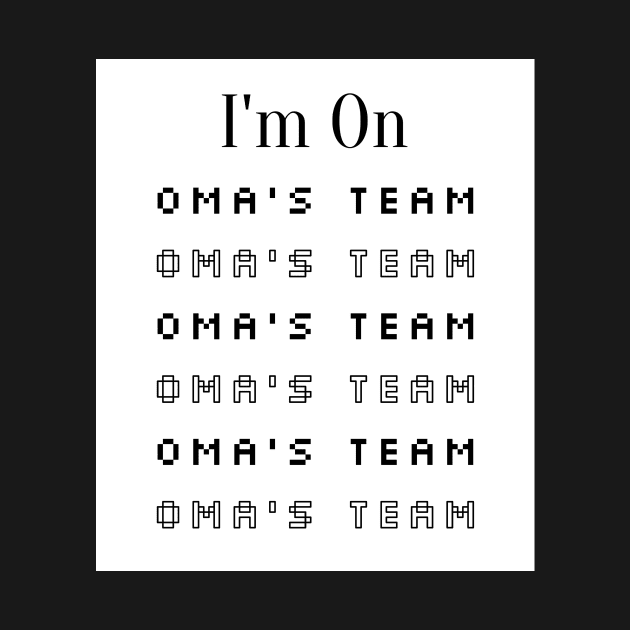 On Oma's Team by PandLCreations