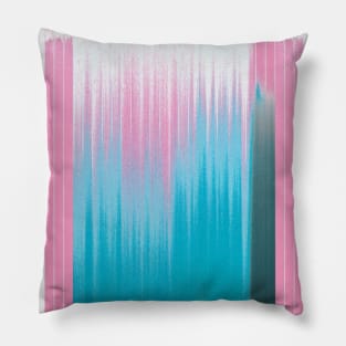 L.A. Poolside Glitch Abstract Contemporary Art Pillow